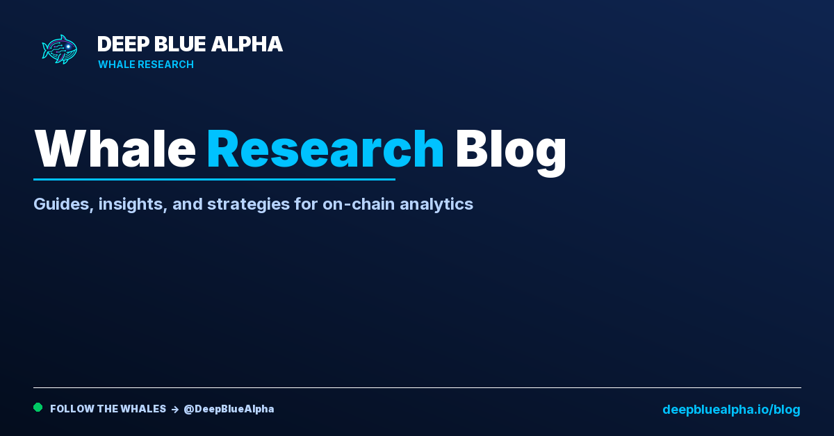 On-Chain Analysis — Deep Blue Alpha Research