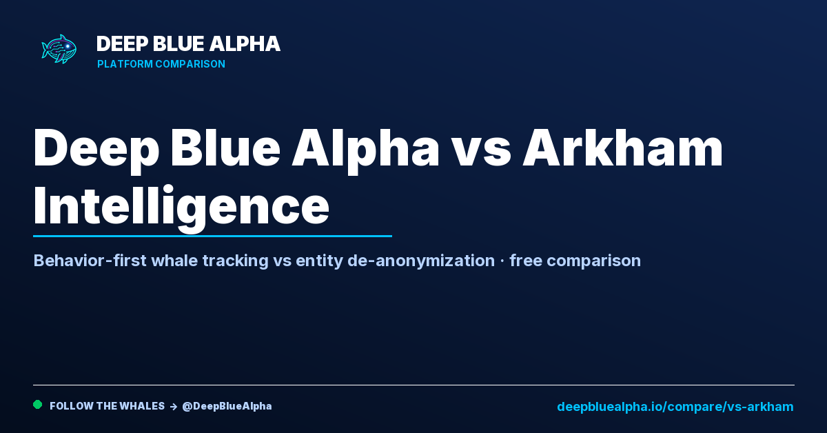 Arkham Intelligence Alternative: Free Whale Tracker vs $149/mo [2026]